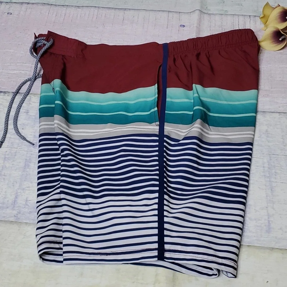 Men's George Striped Hybrid Board Shorts
